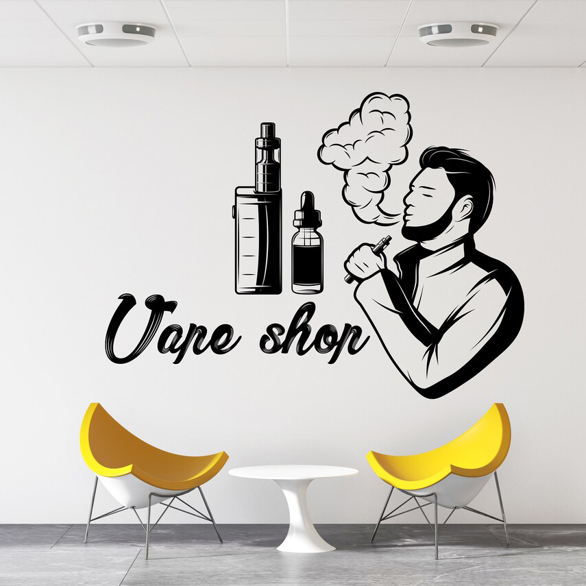 Vape Shop stiker dinding jende - Accessories For Vaping ulasan dan harga